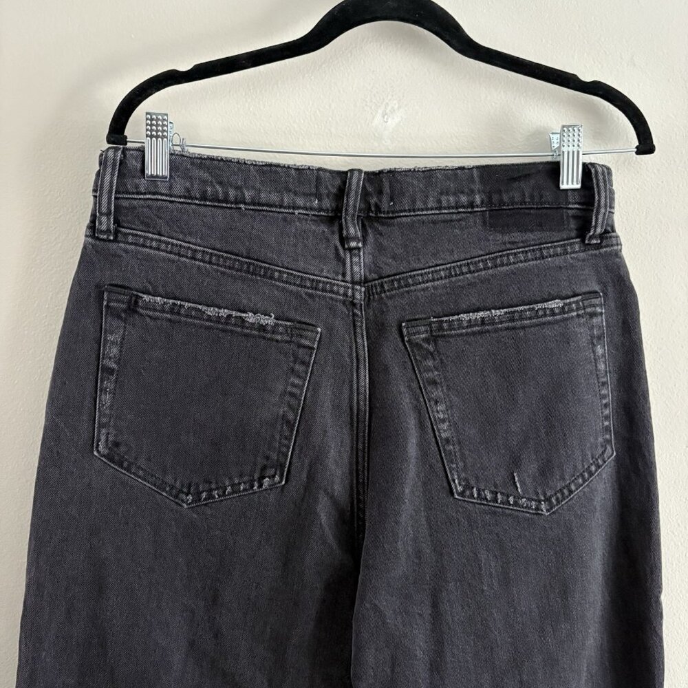 Abercrombie & Fitch Women 29/8XS Black Distressed The Dad High Rise Jeans NWT - Picture 12 of 16